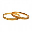 Beautiful Coir Design Gold Plated Bangles For Women