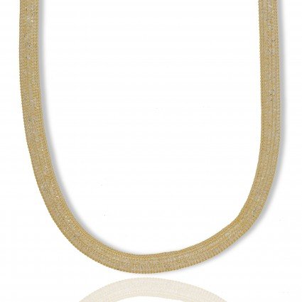 Gold Plated White Crystal Net Custom Chain