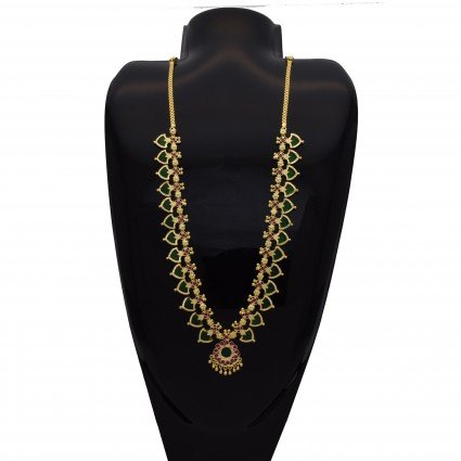 Classic Gold Plated Kerala Traditional Palakka Necklace