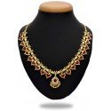 Premium Gold Plated Traditional Indian Palakka Necklace