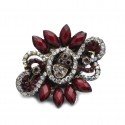 Stylish Floral Stone Hijab Pin