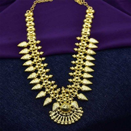 Gold Plated Mullamottu South Indian Traditional Necklace