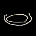 Stylish and Durable Silver Chain Plain Anklets